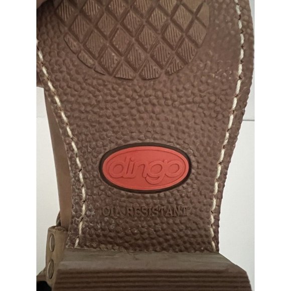 Dingo size 10M Men’s Tan Leather Harness Pull On Biker Chelsea Work Boots - Picture 8 of 9